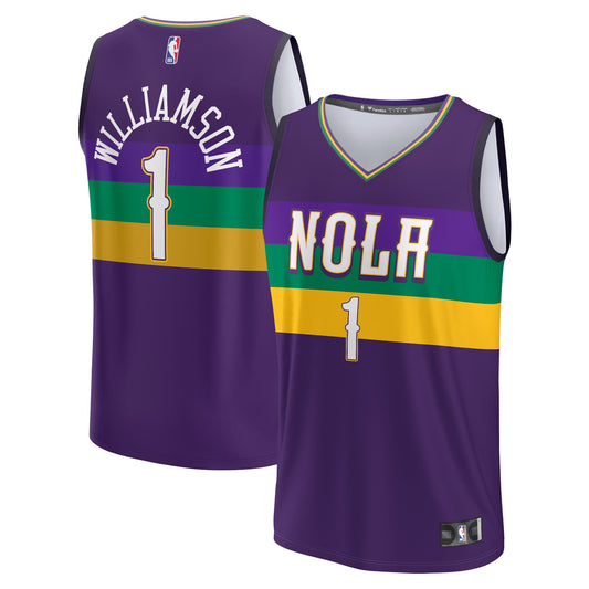 Zion Williamson New Orleans Pelicans Fanatics Branded 2022/23 Fastbreak Jersey - City Edition - Purple
