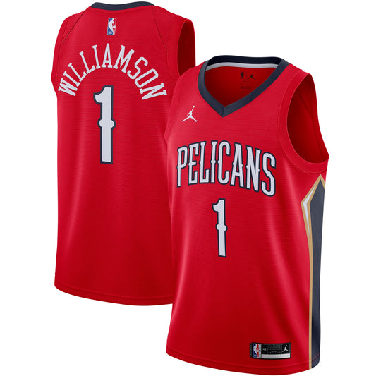 Zion Williamson New Orleans Pelicans Jordan Brand 2020/21 Swingman Jersey - Statement Edition - Red